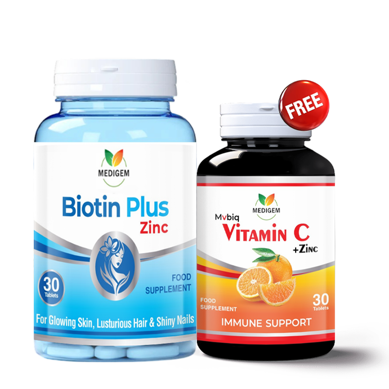 Buy Biotin (Plus & Zinc) Get Vitamin C Free