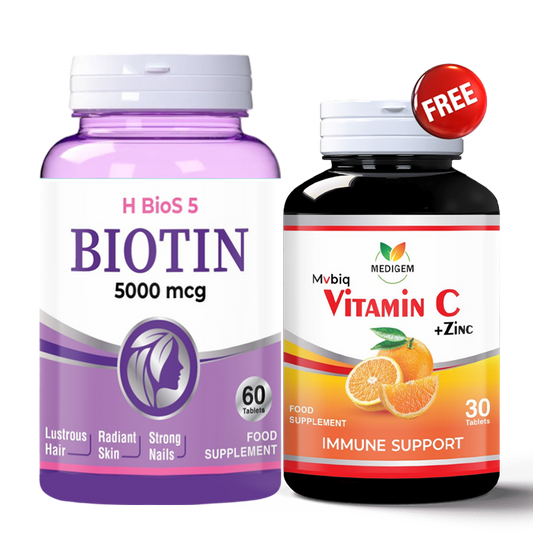 Buy Biotin Get Vitamin C Free